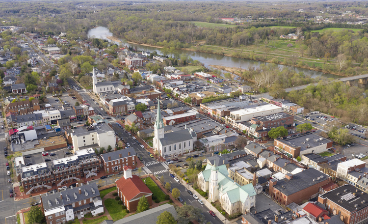 Fredericksburg City Aerial