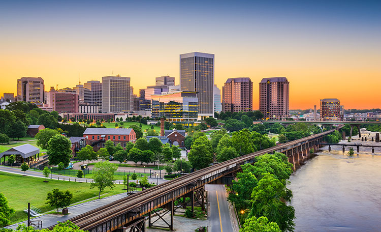 Richmond Virginia skyline