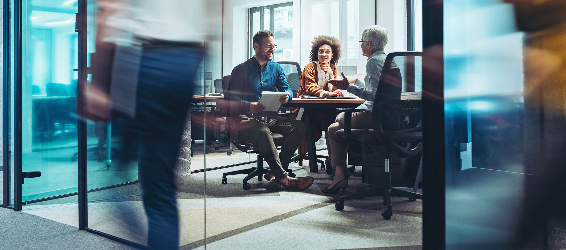 Team working in an office