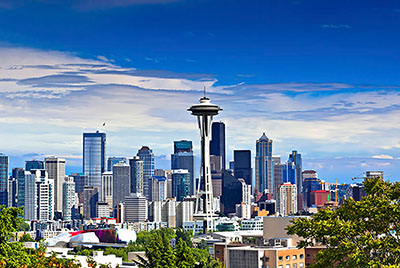 Seattle Downtown Aerial View