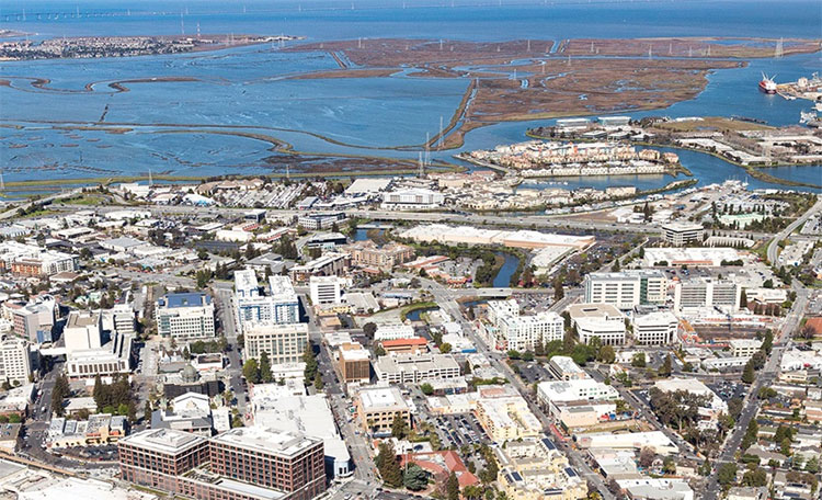 Burlingame California skyline