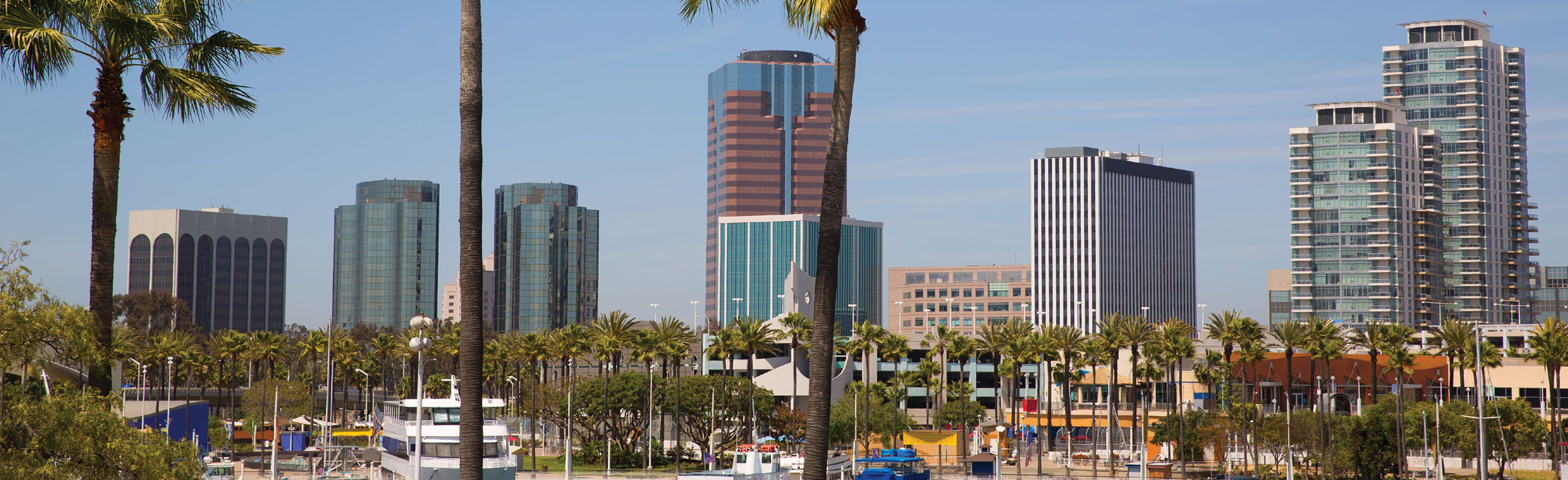 Long Beach Skyline Panorama
