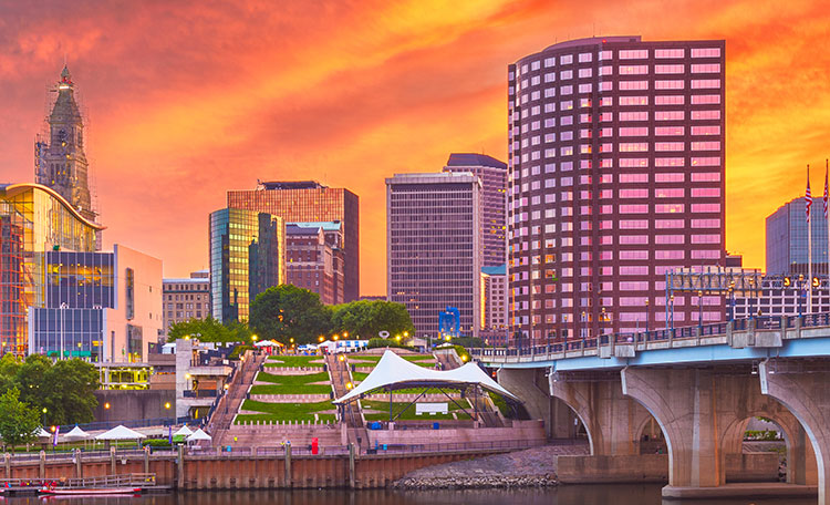 Hartford Connecticut skyline