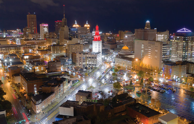 Buffalo New York skyline