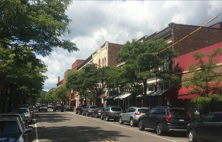 Corning New York skyline