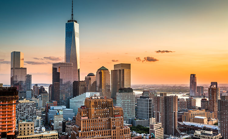 Downtown New York skyline