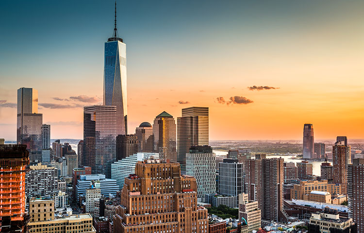 Downtown New York skyline
