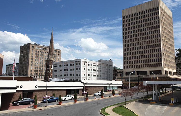 Utica New York skyline