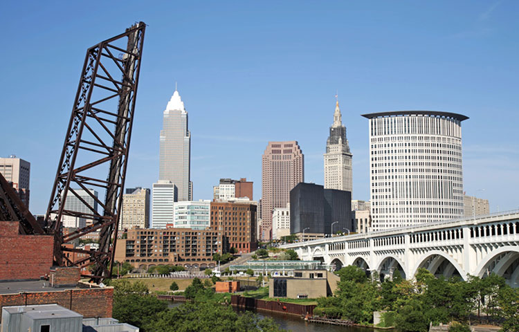 Cleveland Ohio skyline