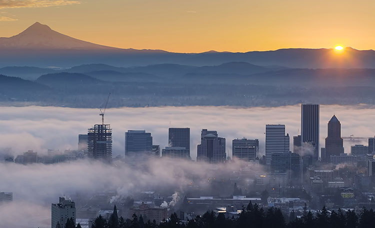 Portland Oregon skyline