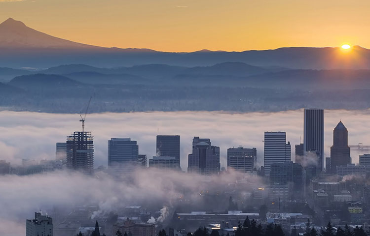 Portland Oregon skyline