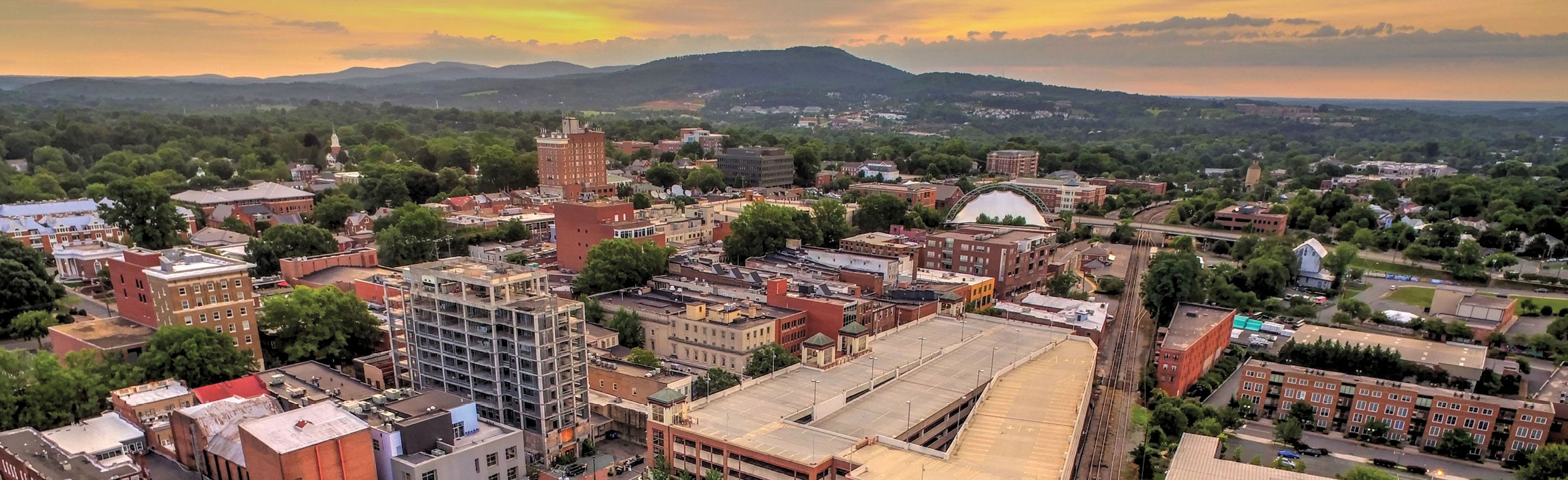 Charlottesville Virginia skyline