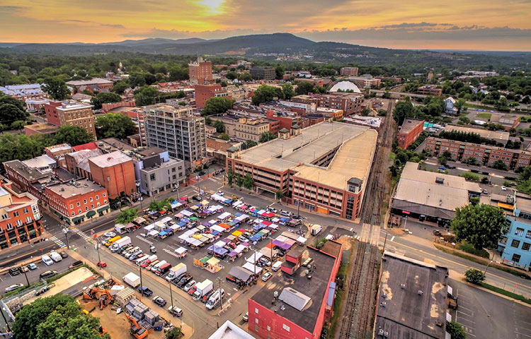 Charlottesville Virginia skyline