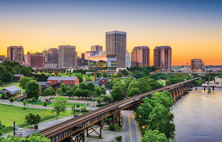 Richmond Virginia skyline