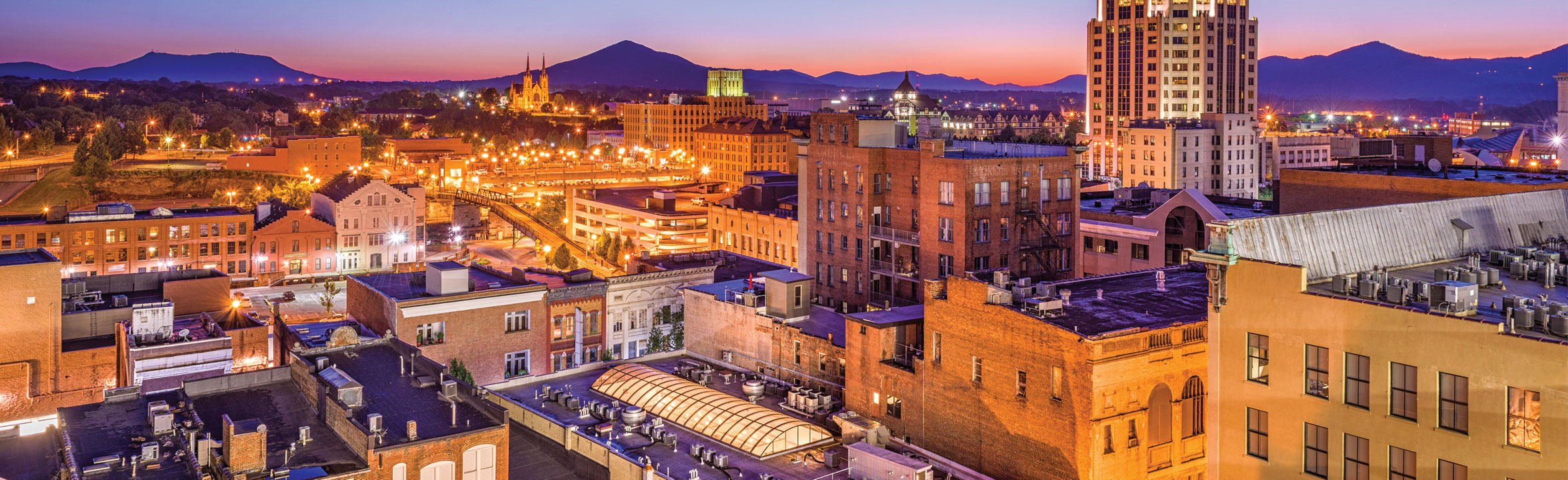 Roanoke Virginia skyline