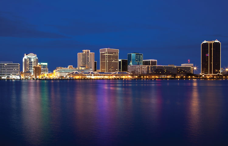 Virginia Beach Virginia skyline