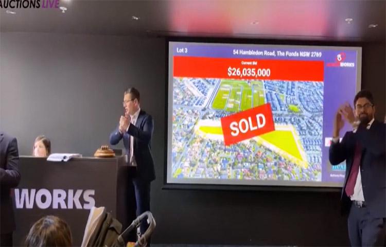 Major Western Sydney Resi Development Site Sells at Auction for $26+ Million