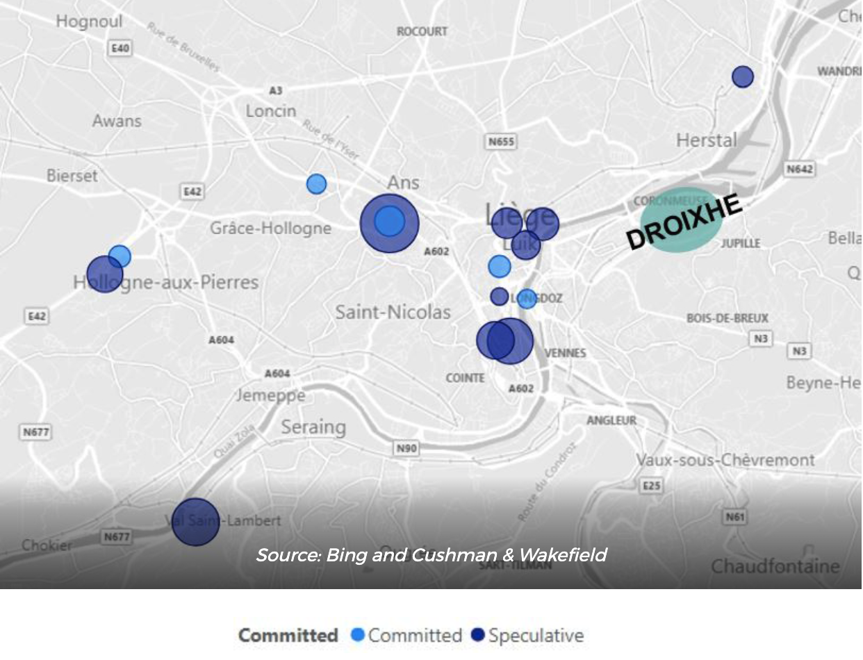 MAP LIÈGE OFFICE PIPELINE 2020-2023 AND BEYOND