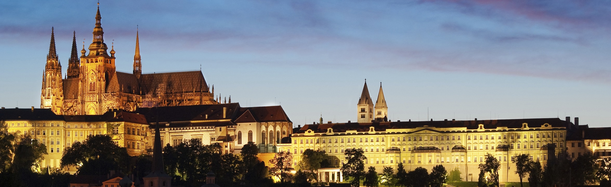 Prague Castle night