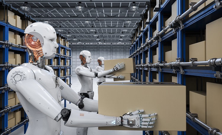 Industrial, Warehouse, robots