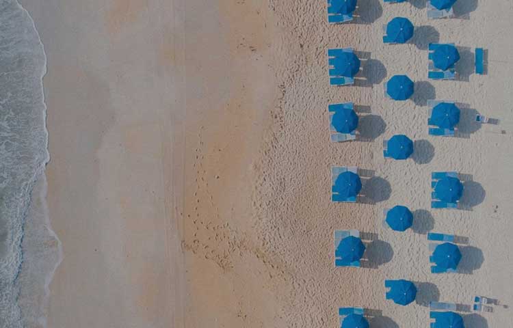 Beach Chairs by Ocean