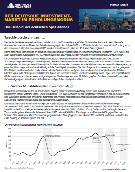 Instant Insight German Investment Market in Recovery Mode