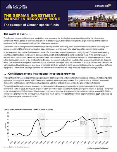 Instant Insight German Investment Market in Recovery Mode
