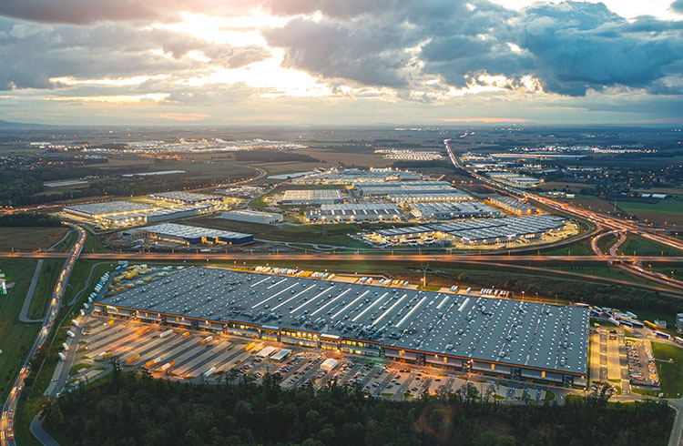 bird's eye view warehouse