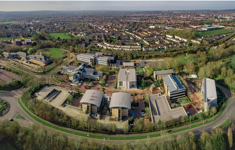 The Oxford Science Park aerial