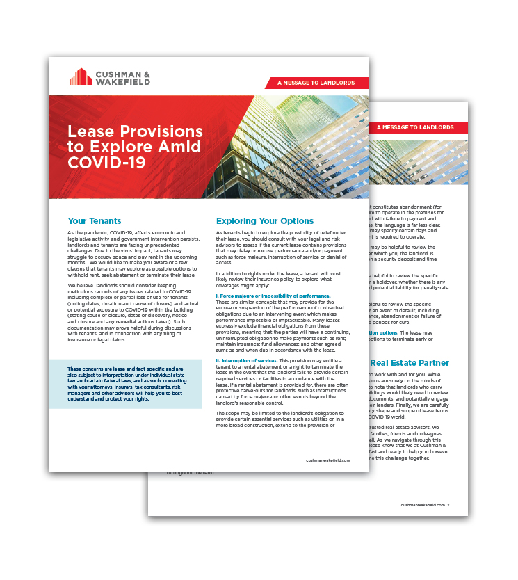 Lease provisions for landlords (image)