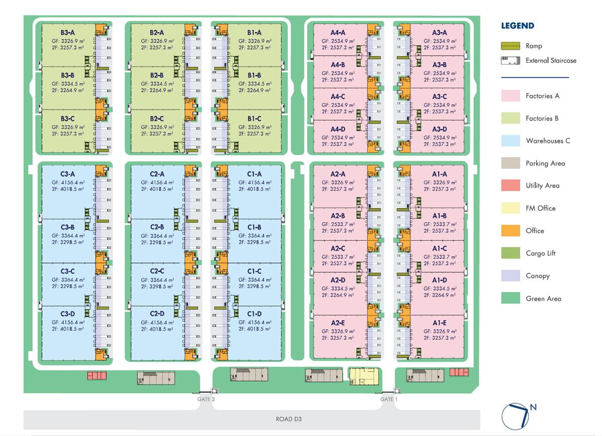 Double-storey Factory For Lease in Nhon Trach 2 - Loc Khang Industrial Park