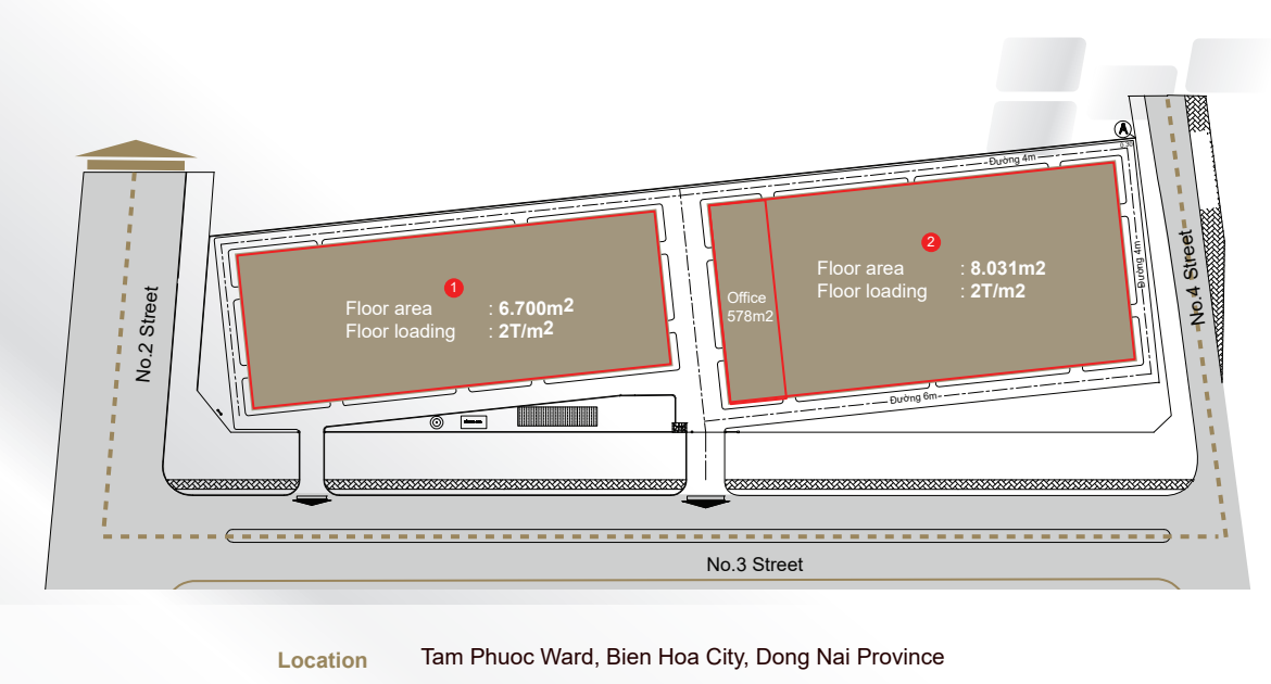 Factory for Lease in Tam Phuoc B Industrial Park