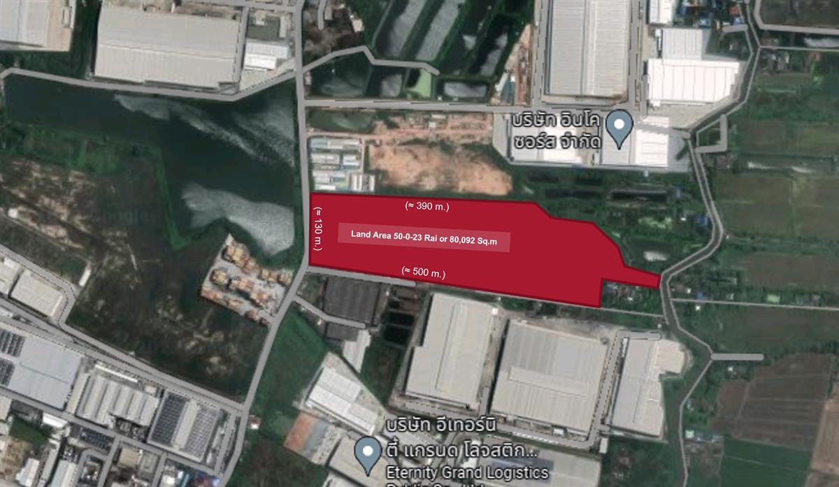 Purple Zone, Industrial Land for Sale at Bangna-Trat Road km.23 (Outbound) 