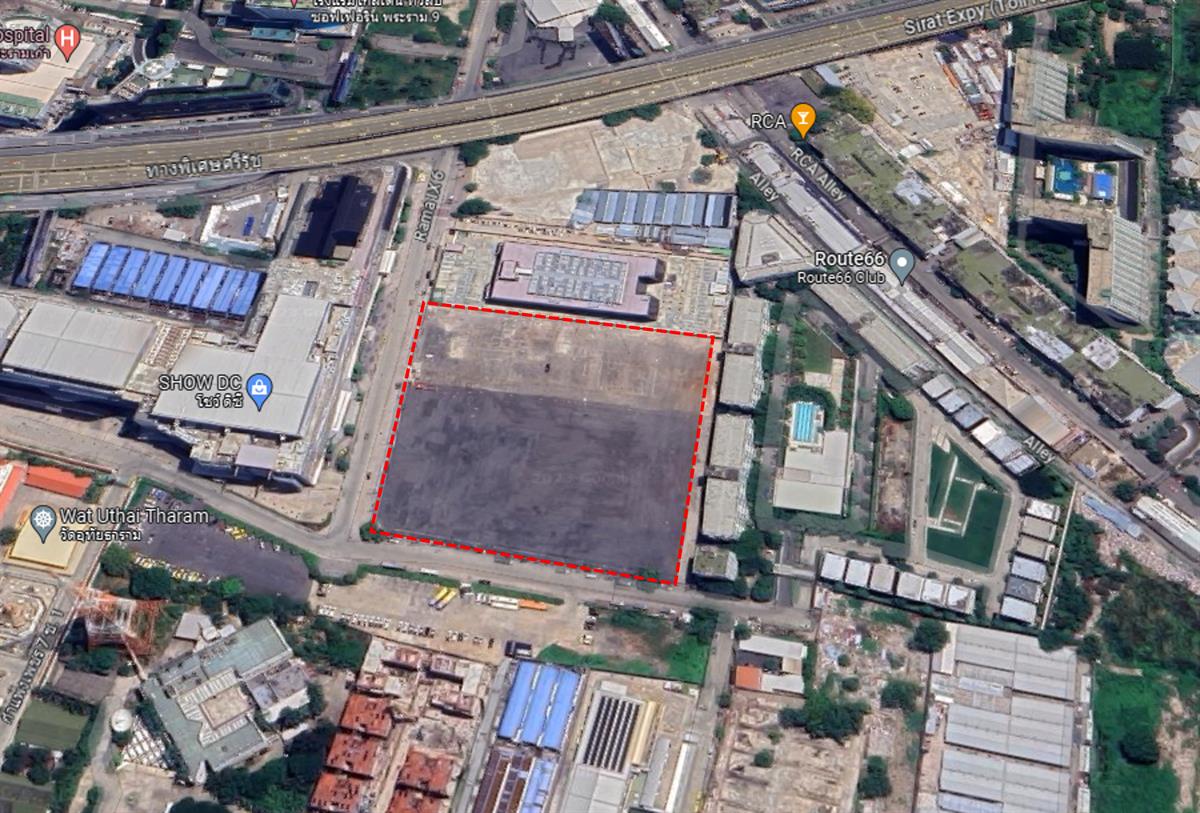 Land for Sale 14-0-12.5 rai at Rama 9 in CBD area