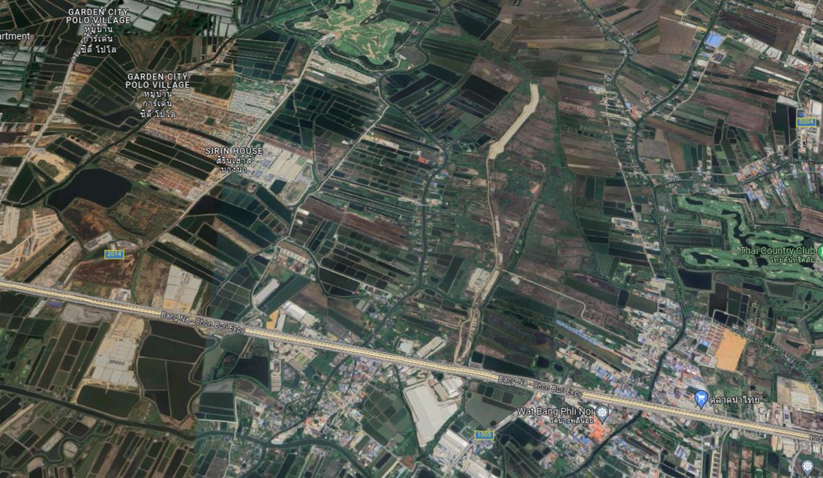 Industrial Land for Sale 10-20 Rai at Bangna Km.32 (Purple Zone) Near Airport
