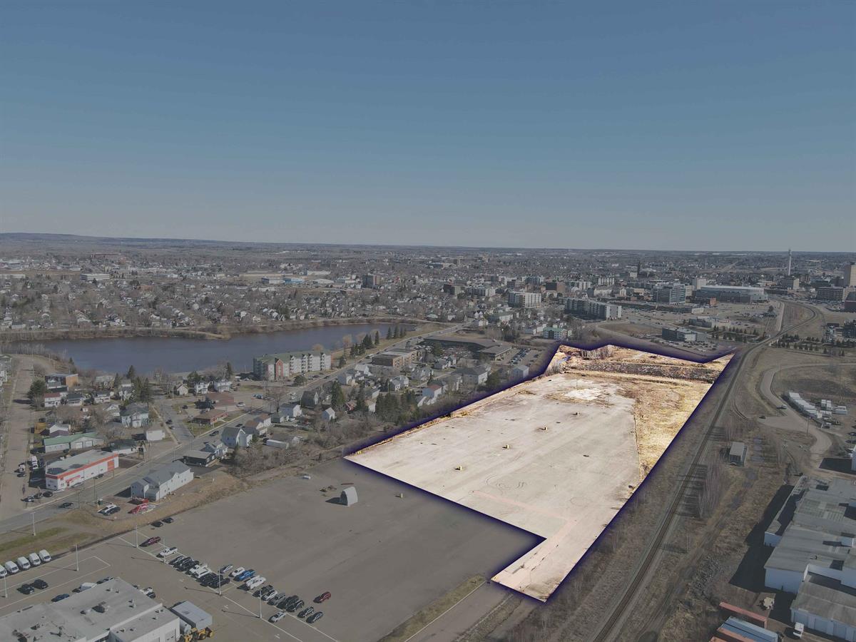 Aerial w/ property outline
