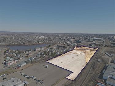 Aerial w/ property outline