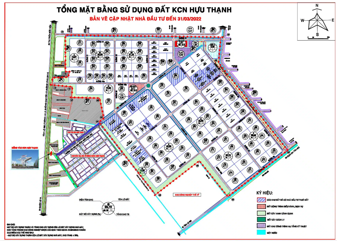 Industrial Land For Lease in Huu Thanh Industrial Park, Duc Hoa District, Long An Province, Vietnam