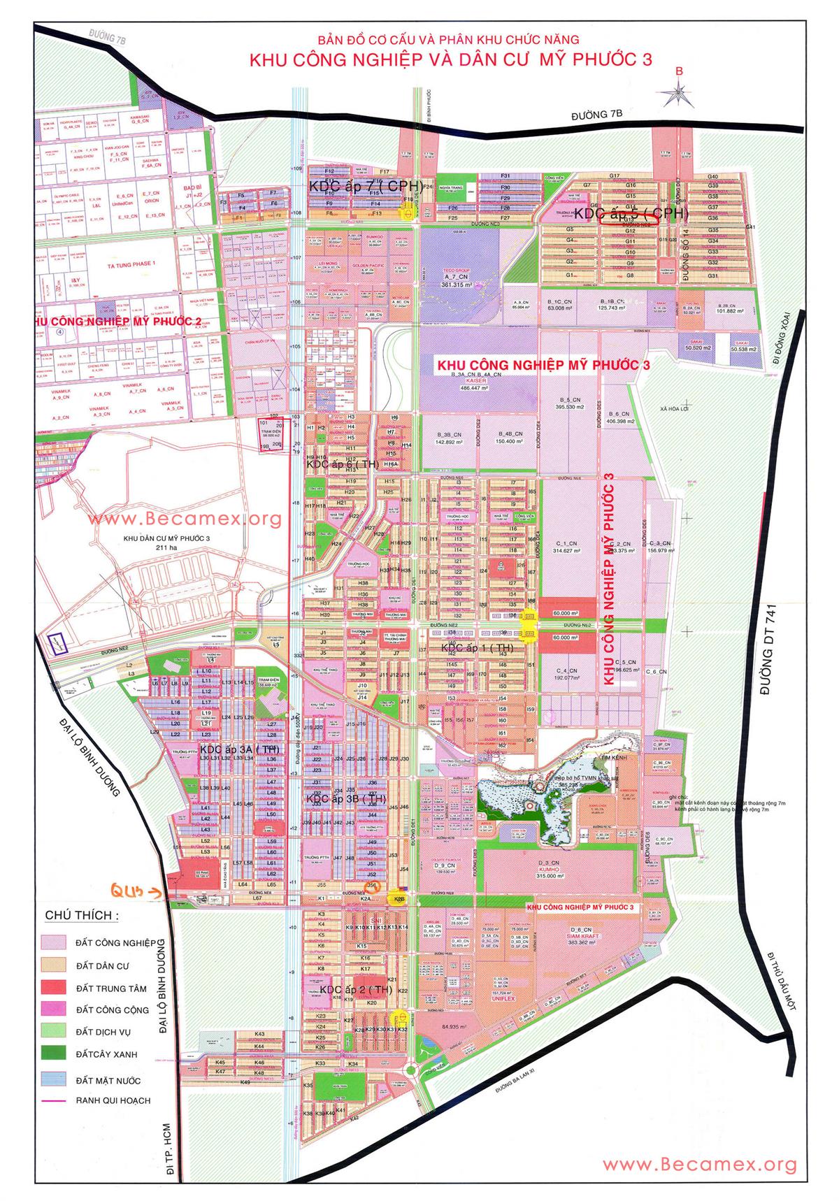 Industrial Land For Lease in My Phuoc 3 Industrial Park, Binh Duong Province, Vietnam
