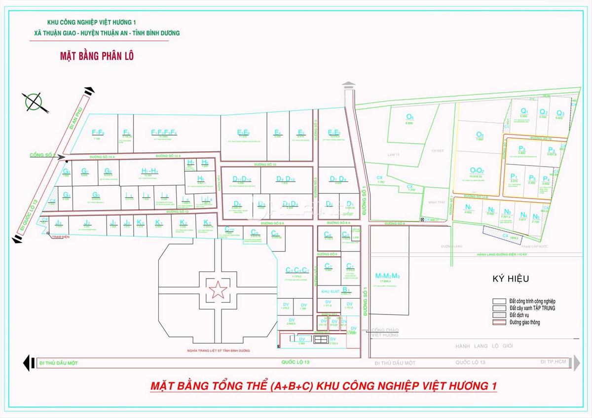 Industrial Land For Lease in Viet Huong I Industrial Park, Binh Duong Province, Vietnam