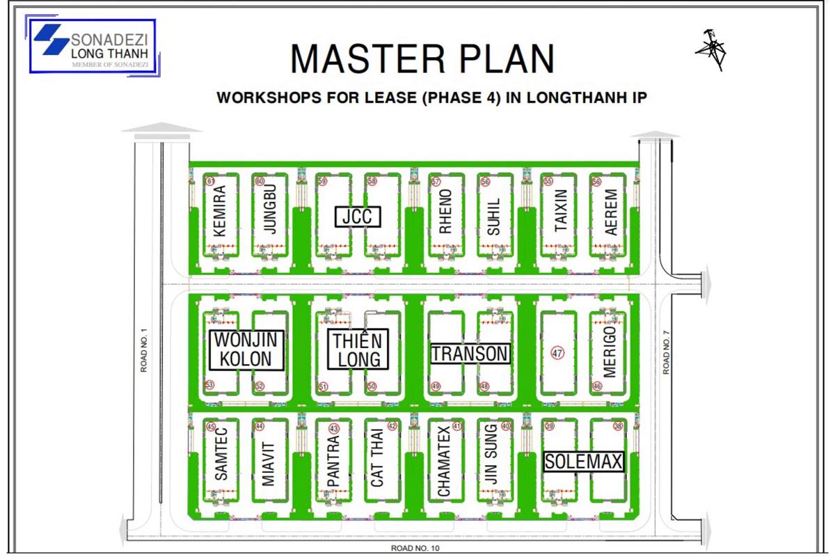Factory for Lease in Long Thanh Industrial Park, Dong Nai Province, Vietnam