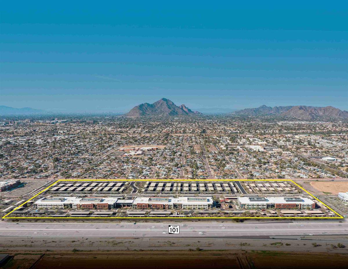 Aerial of 3 Buildings